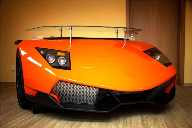Lamborghini meubels bureau bankje