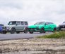dragrace lamborghini mercedes Tesla Range Rover Sport SVR