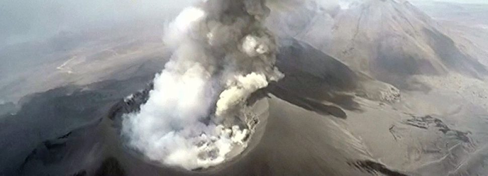 vulkanen peru uitbarsting drone