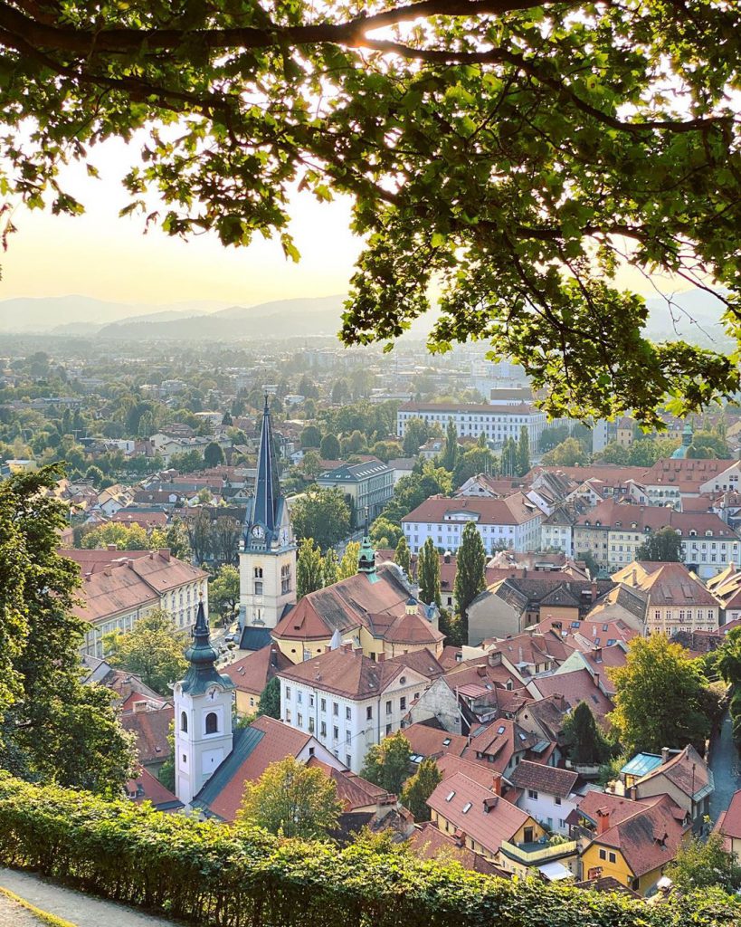 Uitzicht vanaf Ljubljana Kasteel