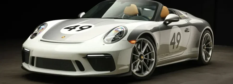 Splinternieuwe Porsche 911 Speedster 2019 verbaasd op de veiling