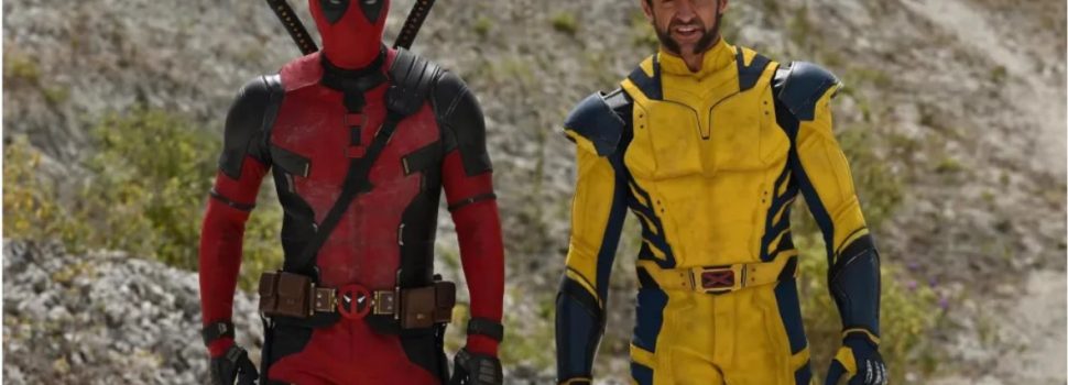 Deadpool en Wolverine tijdens filmopnames